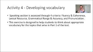 Lesson 1  Test familiarisation and lexical resource