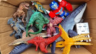 Monster Universe Godzilla vs Transformers, Mosasaurus, Spinosaurus, T-Rex, King Kong, King Ghidorah