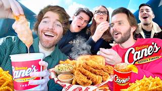 Tasting EVERYTHING at RAISING CANE’S with Shane and Spencer!!