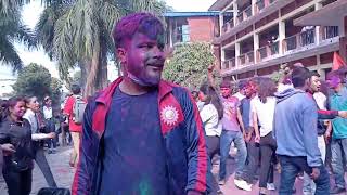 2078 Holi at Saptagandaki Collage | Bharatpur| chitwan | Hawa vlogs