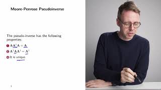 math4ML I 10 Pseudoinverse