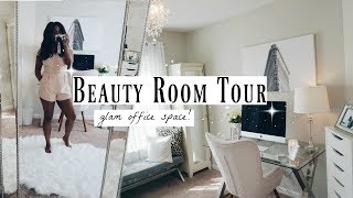 Glam Room Tour | Makeup \u0026 Office Inspo | My Style in 5