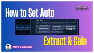 How to Set Auto Extract Function Cabal Mobile