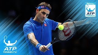 SILKY Federer drop volley sets up easy winner against Thiem | Nitto ATP Finals 2018