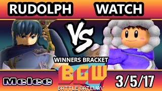 BGW15 SSBM - Watch (Ice Climbers) Vs. Rudolph (Marth) Smash Melee Tournament