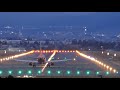 【 吹雪く夜に出発する fda ★ まつもと空港 】fda night time departure at matsumoto airport