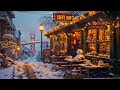 golden gate winter café vibes – relaxing jazz ambience with snowfall in san francisco