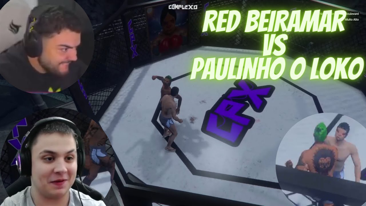 Paulinho O Loko Vs Red Beiramar No Ringue Youtube