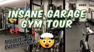 Insane Garage Gym! | Rogue, Concept 2, Tons of Bars | CrossFit Home Gym Tour