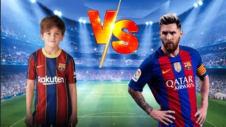 Thiago Messi vs Lionel Messi | DAD VS SON