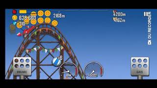Hill Climb Racing - Amazing Record In Roller Coaster Map By Race Car
