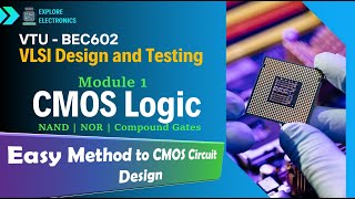 CMOS Logic | CMOS NAND NOR Gates | Module 1 Part 2 | BEC602