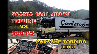 SCANIA 164 L 480 V8 TOPLINE . AKSESUARLI TIR /EGZOZ SESİ