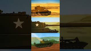 Evolution of Russians, Germans and Americans tanks | Animated Edit #shorts