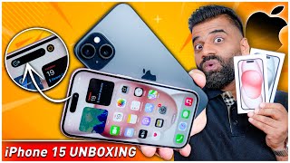 Apple iPhone 15 & 15 Plus Unboxing and First Look - Dynamic Island & 48MP Fun🔥🔥🔥