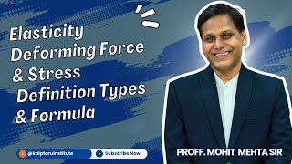 Elasticity, Deforming Force & Stress | Physics | Definition, Types & Formula