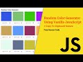 Random Color Generator (JavaScript Project 2021)
