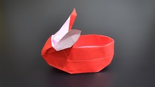 Origami: Bunny Basket - Instructions in English (BR)