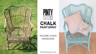 Chalk Painted Outdoor Cane Chairs