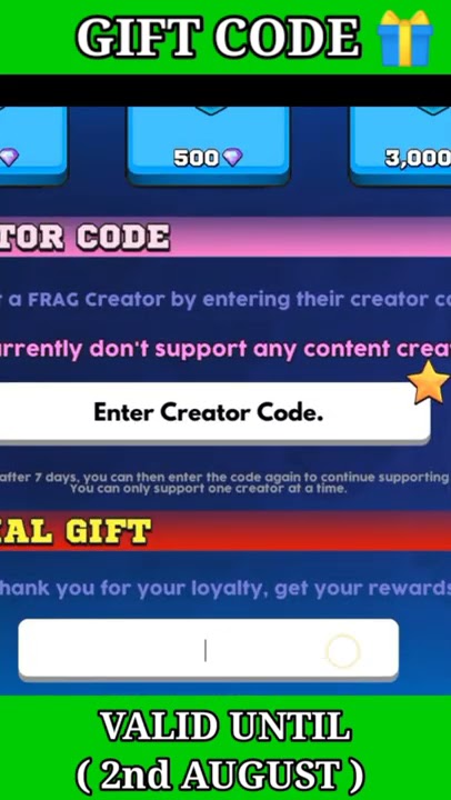FRAG New Gift Code Today  Claim Free Gems  Now #shorts #frag #fragproshooter #giftcode
