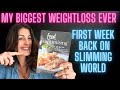 Huge Weight loss /What I ate on My first full week back on Slimming World #slimmingworldmotivation