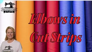 Minimizing Elbows in Cut Fabric Strips, the Stitchuation Room, 2/18/25