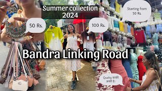 Bandra Linking Road | Summer Collection | Street Shopping | 50 rs Top Collection | Trendy Collection