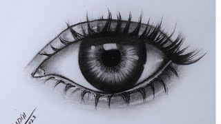 How to draw realistic Eye || Step by step tutorial for beginners || Easy to Draw.