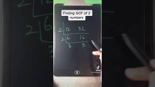 Finding the GCF of 2 numbers