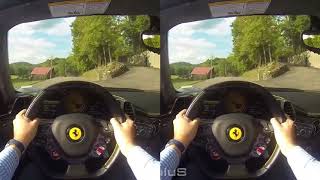 VR, Conduce un Ferrari 458 Spider POV, VR box 3D SBS