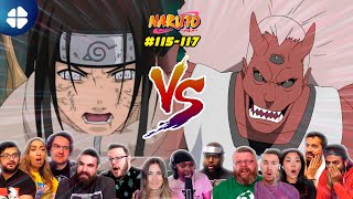 Neji vs Kidomaru FULL FIGHT, Naruto Episode 115-117 Reaction Mashup ナルト海外の反応