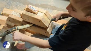 Building a Shave Horse (To Give My Son an Extra Hand)