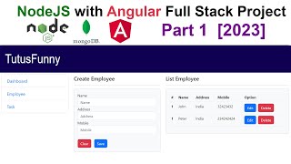 NodeJS with Angular Full Stack Project | Part 1 [2023]
