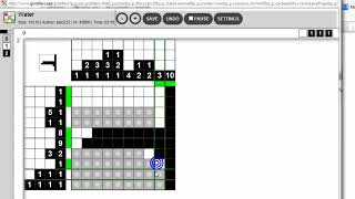 How to solve 10x10 griddlers black and white puzzle