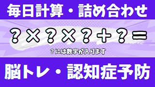 🍇毎日計算30問・詰め合わせ30問🍊【高齢者向け足し算・引き算・掛け算】いろいろな計算問題で楽しく脳トレ♪【認知症予防・脳トレ・頭の体操・脳の若返り】　2024年11月26日