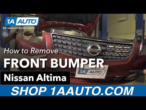 How To Remove Install Front Bumper 05 Nissan Altima | Car Fix DIY Videos