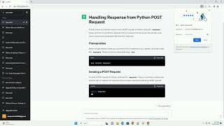 Handling Response from Python POST Request