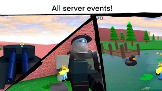 Cheeseburger Crusade all server events! (That I could find) (ROBLOX)