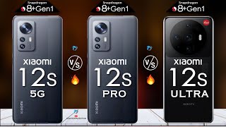 Xiaomi 12s 5G vs Xiaomi MI 12s Pro vs Xiaomi 12s Ultra | Camera | Body |AnTuTu Benchmark Comparison