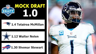 2025 NFL Mock Draft 1.0 | 1 Round | No Trades