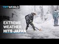 Heavy snow continues in Japan causing road closures and blackouts