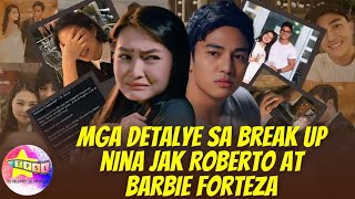 Mga Detalye sa Break Up nina Jak Roberto at Barbie Forteza