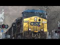 chasing csx train w lots of engines u0026 emd mp15 switcher