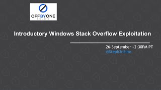 Introductory Windows Stack Overflow Exploitation