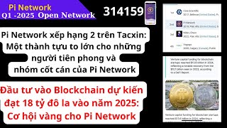 Pi Network -Đầu tư vào Blockchain dự kiến đạt 18 tỷ $ 2025: Cơ hội vàng cho Pi