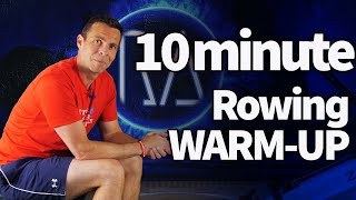 Rowing Machine Warmup - 10 minutes long - Use before Mid intensity Indoor Rowing Workouts