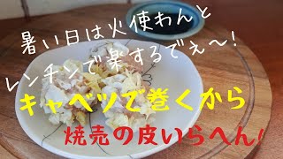 【初心者さんレシピ】レンチン焼売！皮の代わりにキャベツでめっさヘルシー！焼売の皮無し！蒸し器無し！でもぷりもち焼売！簡単ヘルシー焼売！Dim sim shumai