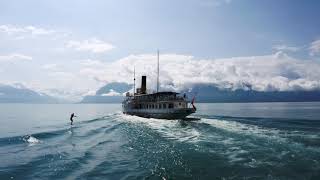 Léoanard Berner surfs Geneva's lake: when Swiss innovation meets tradition