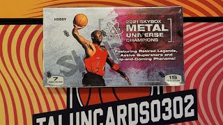 最近最期待拆的一盒卡！台幣22500一盒，一盒15包，一包7張 2021 Upper Deck SKYBOX Universe Champions Box Break MJ Tiger PMG Hit