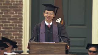 2023 University Ceremony Senior Orator: Kailiang Fu